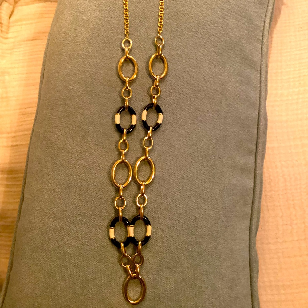 Talbots necklace blue white gold nautical 32”+2” NWT BEAUTIFUL FOR HANUKKAH